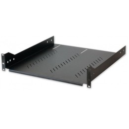 Mensola rack 19" 2U nera 468 mm, 4 punti