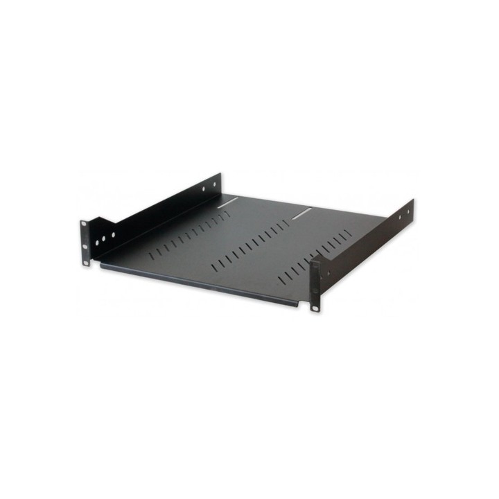 Mensola rack 19" 2U nera 468 mm, 4 punti
