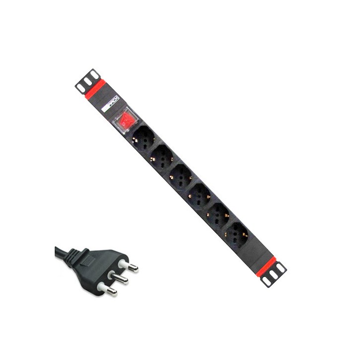 Multipresa rack 19" 6 prese ITA/Schuko | TecnoTorino