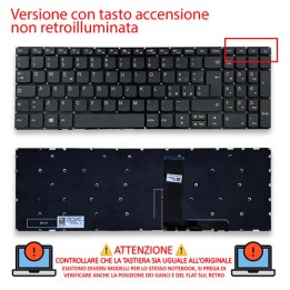 Tastiera Italiana Lenovo IdeaPad 320-15AST Grigia Senza Frame