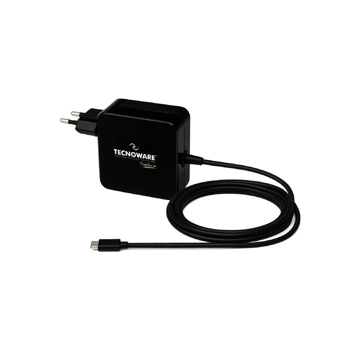 Alimentatore Type-C con profili PD (Power Delivery) 65W + cavo da 2mt