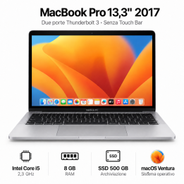 MacBook Pro Retina 13,3" 2017 Intel Core i5 2,3GHz 8GB SSD 500GB Usato