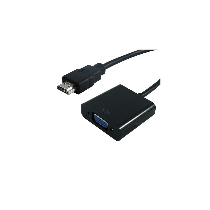 Adattatore HDMI maschio a VGA femmina 15 cm Nero