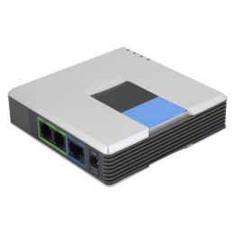 Adattatore telefonico VoIP SIP Linksys PAP2T 2 porte RJ11 con alimentatore EU