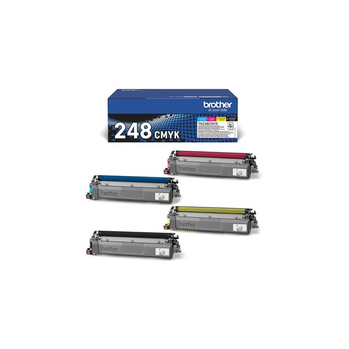 Toner Brother TN248VAL Originale Multipack 4 Colori CMYK 1000 Pagine