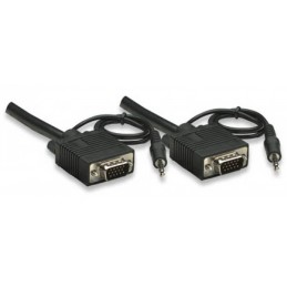 Cavo monitor VGA 15p. M/M +...