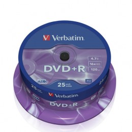 DVD+R 4.7 GB 16x Verbatim 25pz