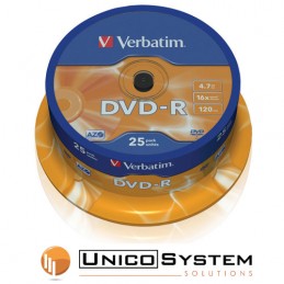 DVD-R 4.7 GB 16x Verbatim 25pz