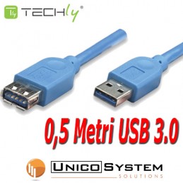 Cavo USB 3.0 prolunga A-A...