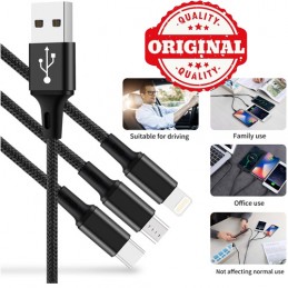 Cavo USB Multiplo, 3 in 1...