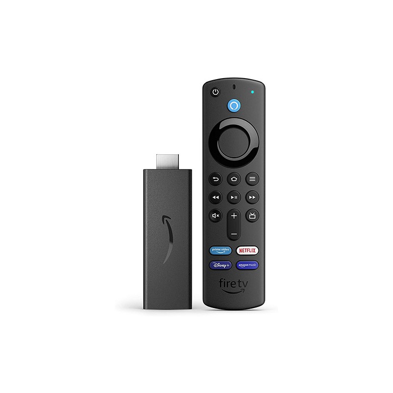 Fire TV Stick con telecomando vocale Alexa (con comandi per la TV)  Streaming in HD