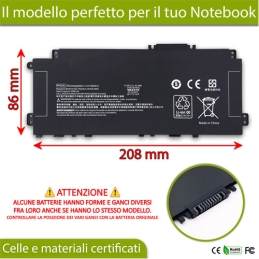 Batteria HP PP03XL -...