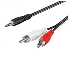 Cavo Audio Stereo Jack 3,5mm maschio - 2xRCA maschio - 1,5  metri
