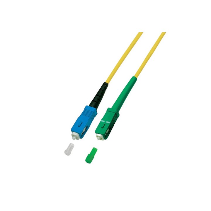 Cavo Fibra Ottica OS2 Monomodale 9/125 SC-APC a SC-UPC 5 Metri
