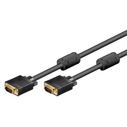 Cavo monitor SVGA 15p. M/M 1,8 metri con Ferrite