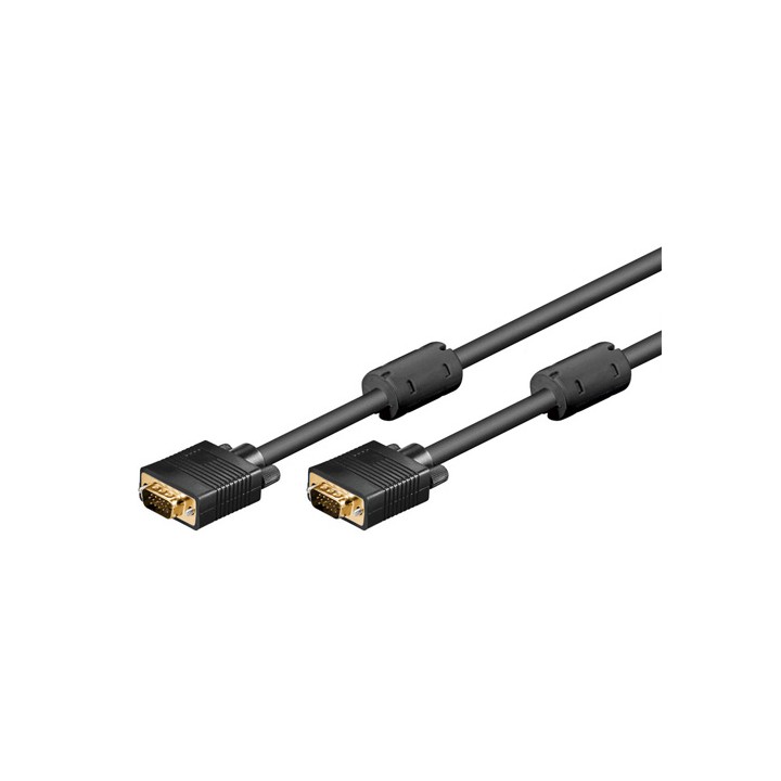 Cavo monitor VGA 15p. M/M 3 metri con Ferrite