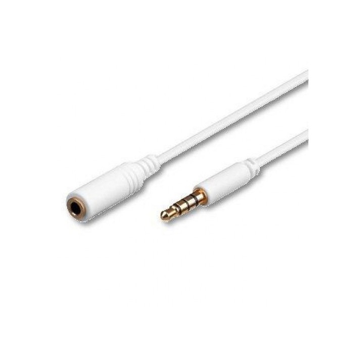 Cavo prolunga Audio con Microfono prolunga Jack 3,5" M/F 2 metri