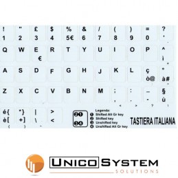 Sticker Tastiera Black Italiana Cambio layout