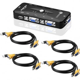 Switch KVM a 4 porte USB/VGA