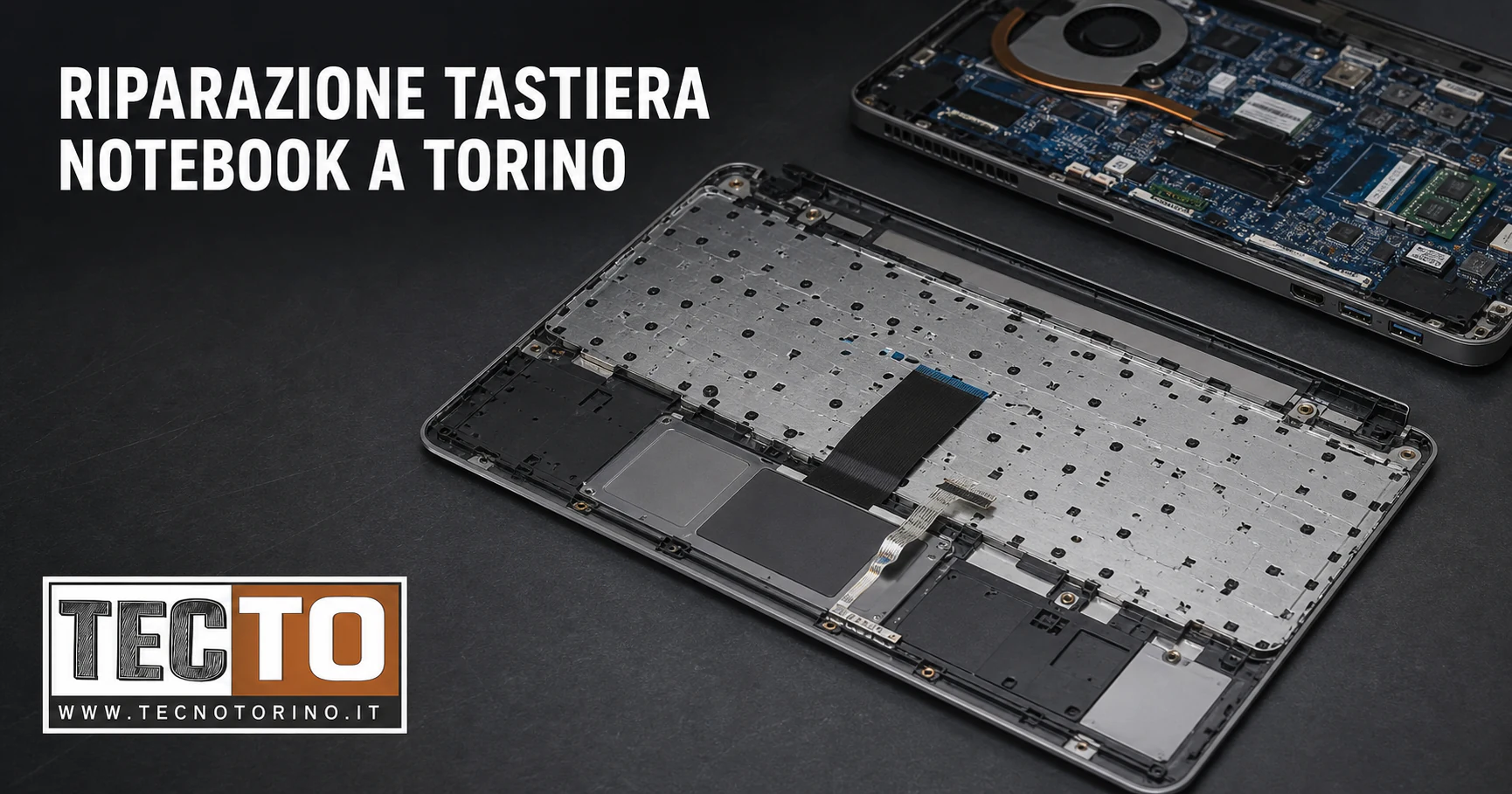 Sostituzione della tastiera di un notebook a Torino