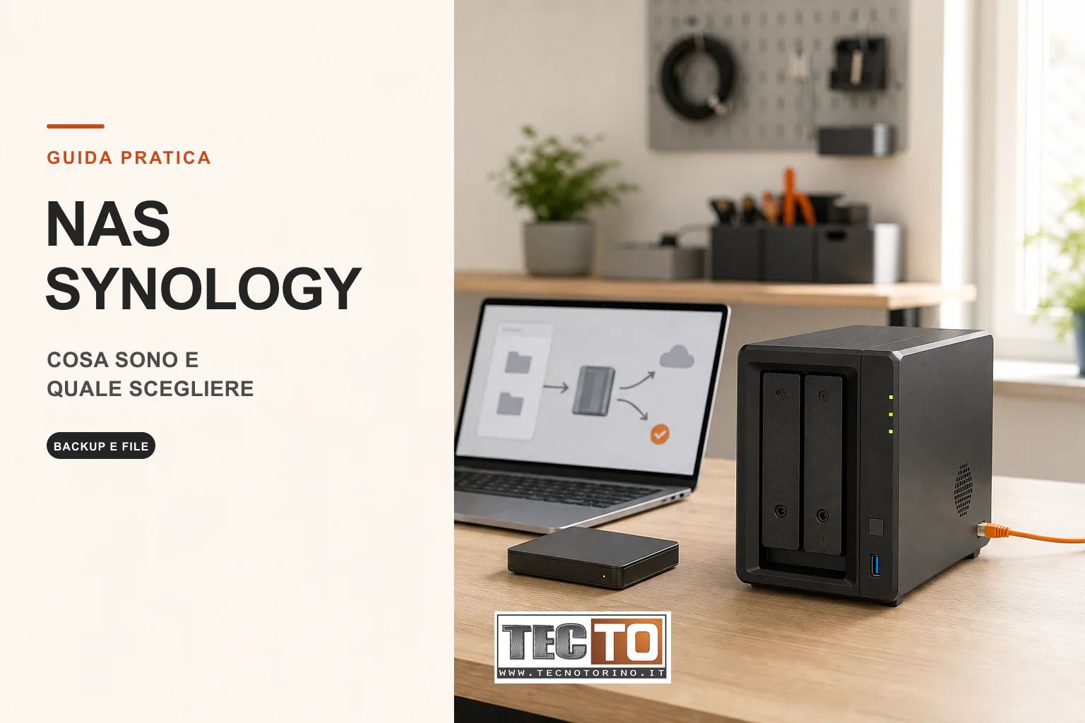 NAS Synology per backup, file condivisi e cloud privato